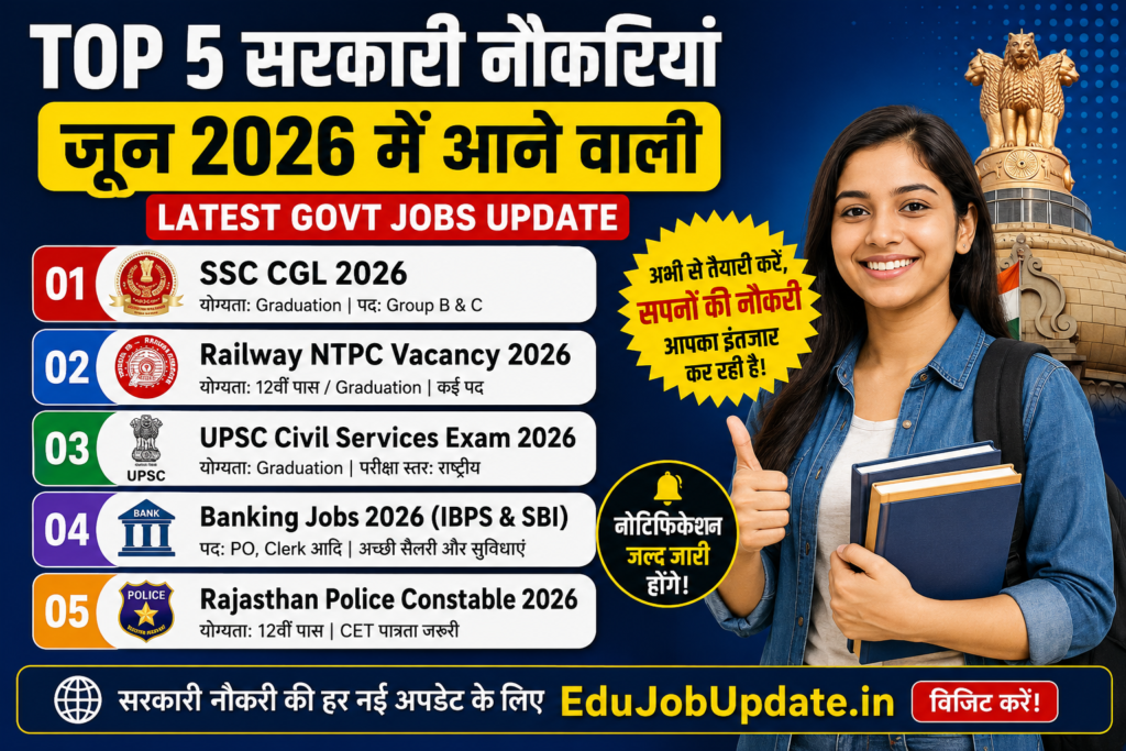 Latest Govt Jobs Update
