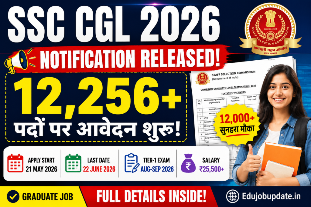 SSC CGL 2026 Notification Released: