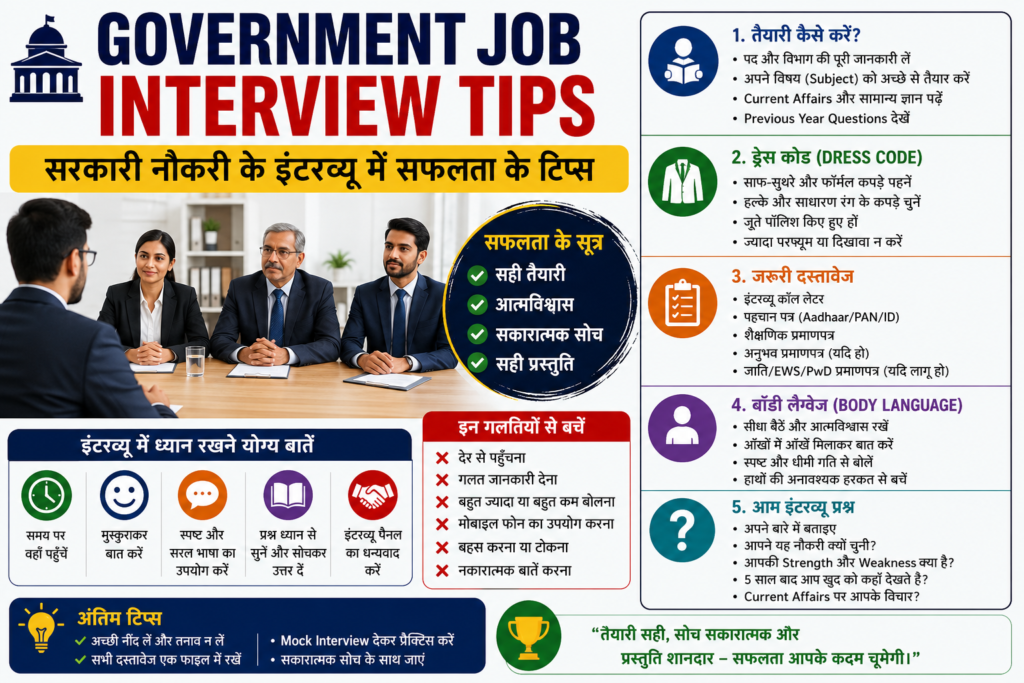 Government Job Interview Tips 2026