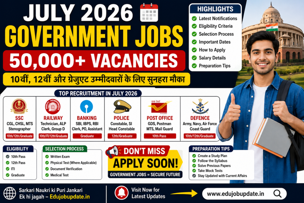 July 2026 Government Jobs