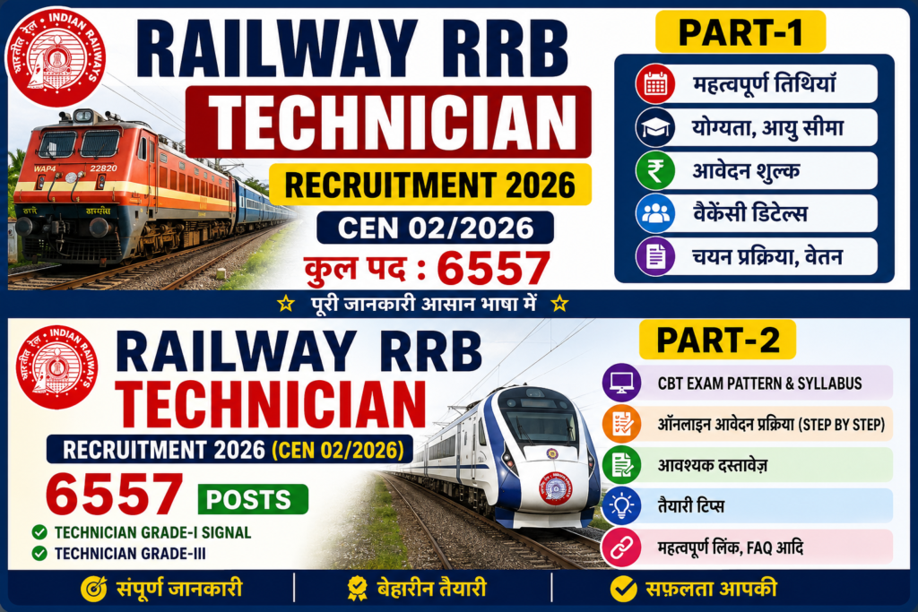 Railway RRB Technician Recruitment 2026