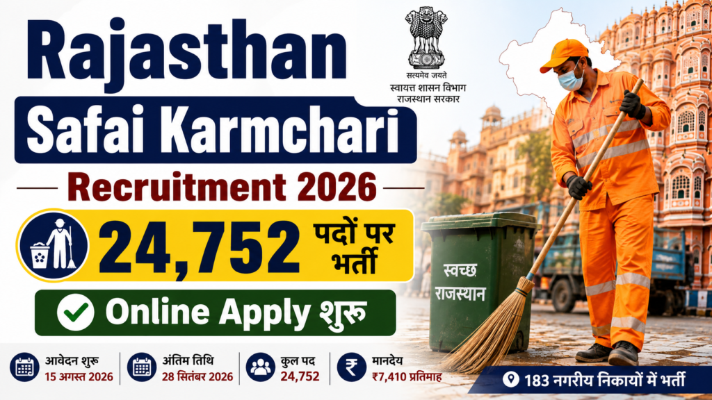 Rajasthan Safai Karmchari Bharti 2026