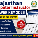 Rajasthan Computer Instructor Answer Key 2026